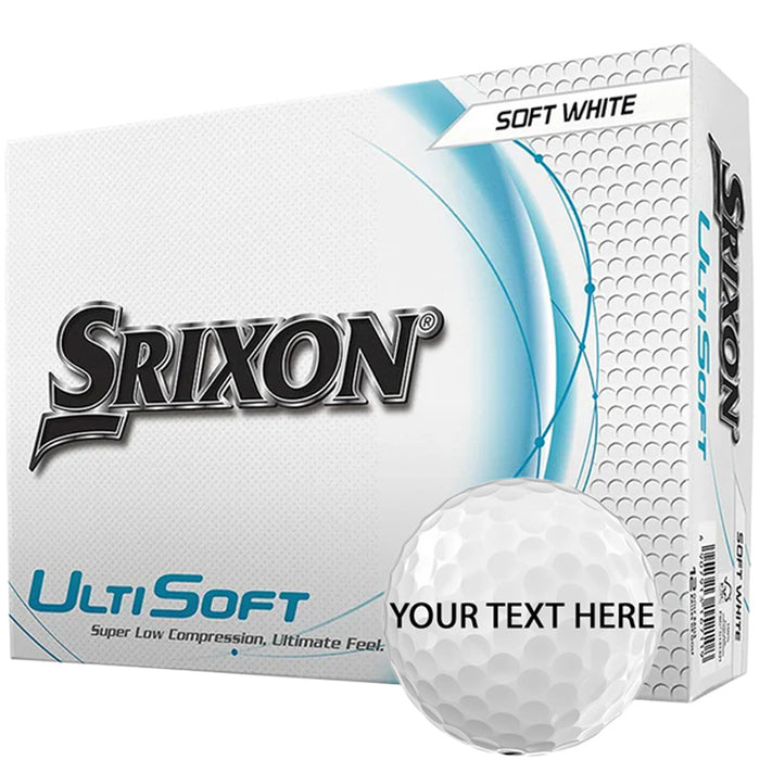 Srixon Ultisoft White Personalised Golf Balls