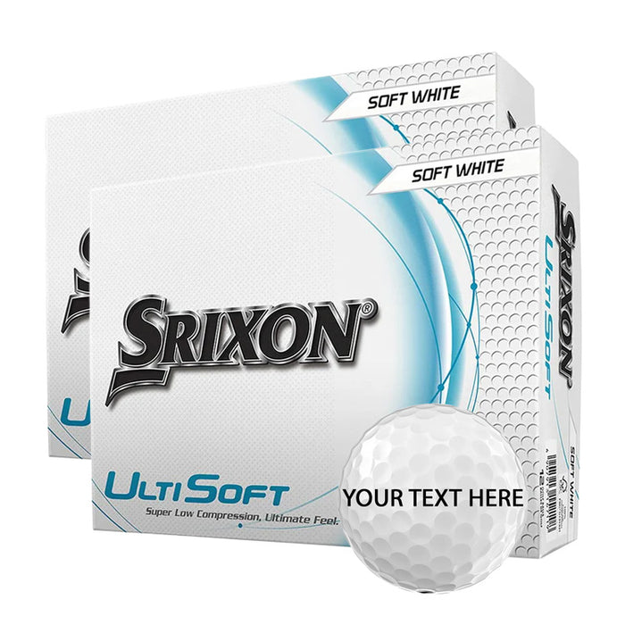 Srixon Ultisoft White Personalised Golf Balls