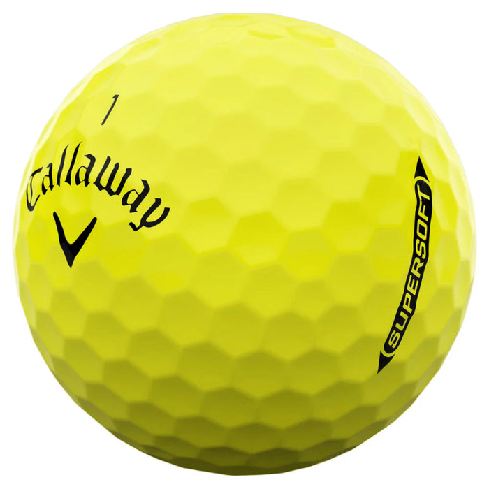 Callaway Supersoft 2025 Golf Balls - Yellow
