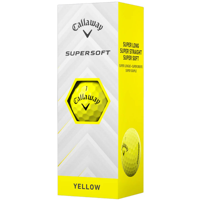 Callaway Supersoft 2025 Golf Balls - Yellow