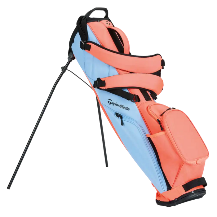 Taylormade Flextech Golf Carry Bag - Light Blue/Coral