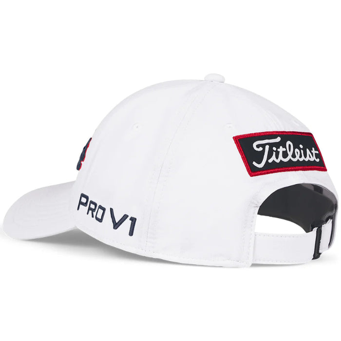 Titleist Tour Performance Adjustable Cap - White/Navy/Red