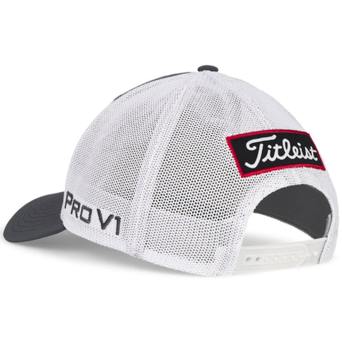 Titleist Tour Performance Mesh Adjustable Cap - Charcoal/White