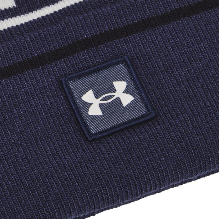 Under Armour Halftime Pom Golf Beanie - Midnight Navy/Summit White