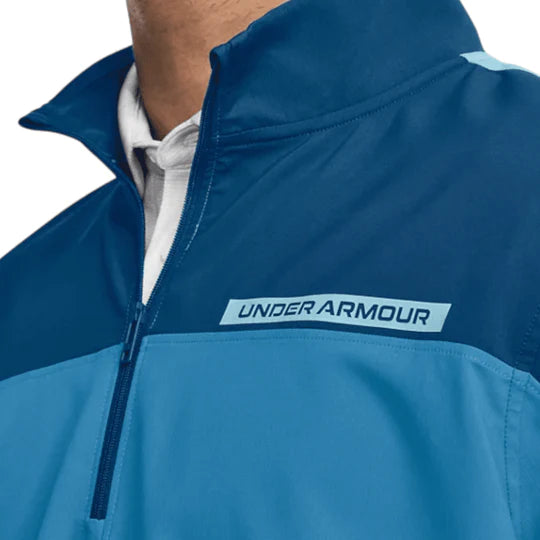 Under Armour Storm Windstrike 1/2 Zip Golf Top - Varsity Blue / Cosmic Blue
