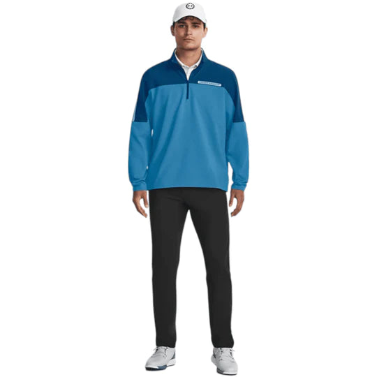 Under Armour Storm Windstrike 1/2 Zip Golf Top - Varsity Blue / Cosmic Blue