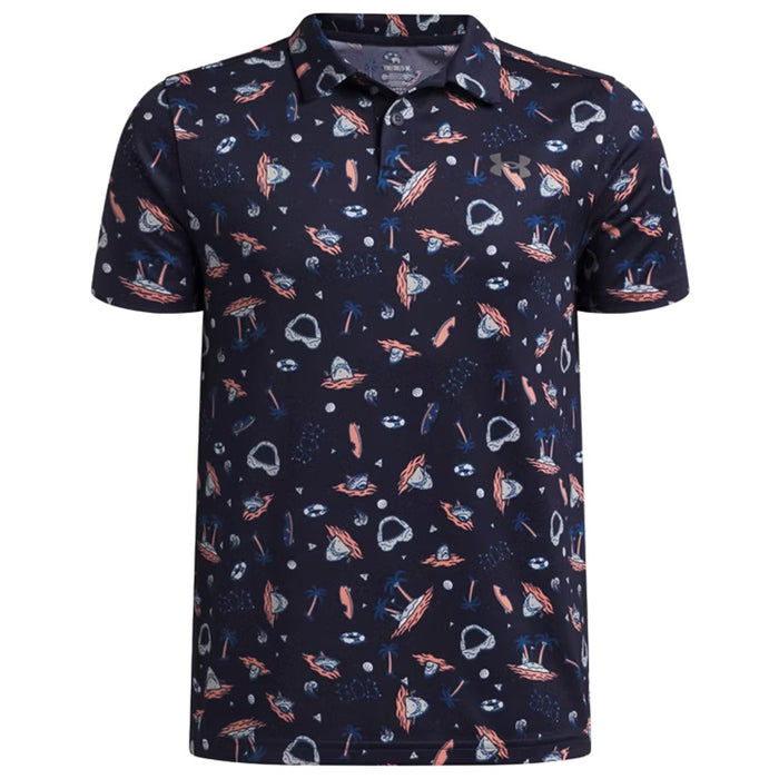 Under Armour Junior Matchplay Printed Golf Polo