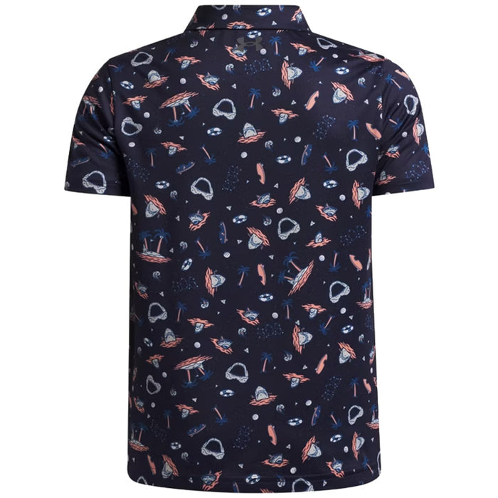Under Armour Junior Matchplay Printed Golf Polo