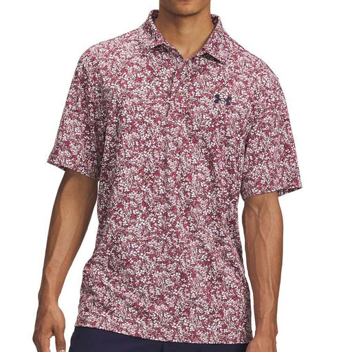 Under Armour Playoff 3.0 Printed Golf Polo  - Maroon