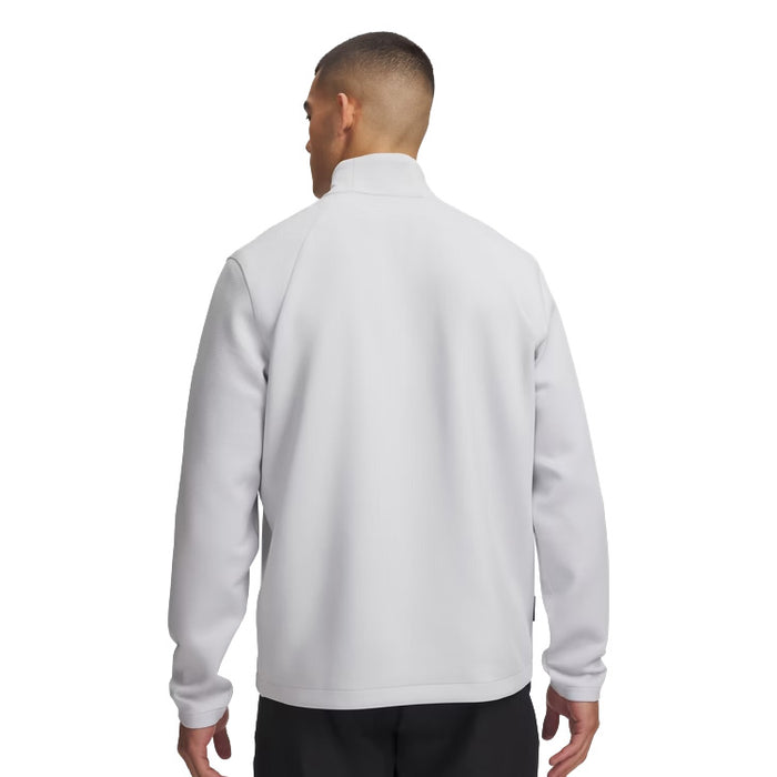 Under Armour Drive 1/4 Zip Golf Pullover - Halo Grey Back View