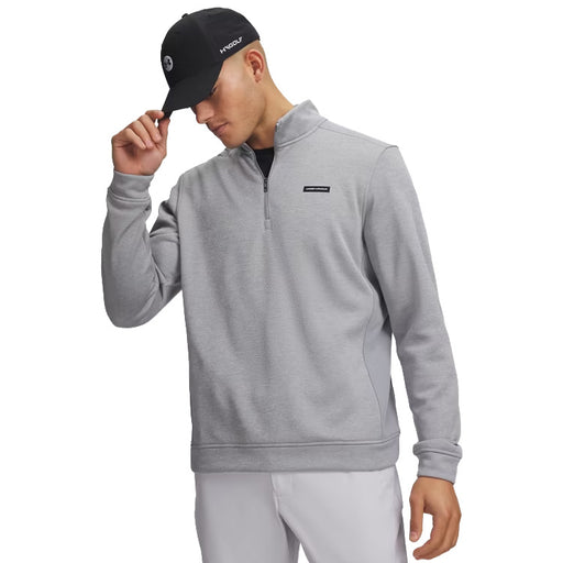 Under Armour Golf 1/2 Zip Pullover - Steel 