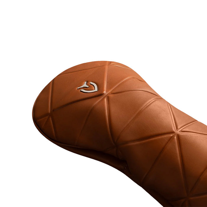 Vessel Geometric Driver Golf Headcover - Smooth Brown Logo View