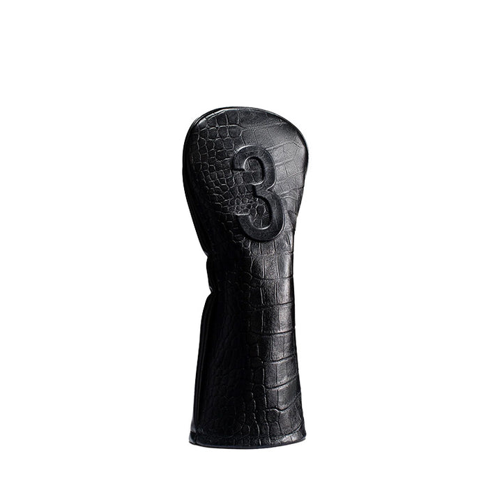 Vessel Lux Embossé Golf Fairway Headcover - Croc Black