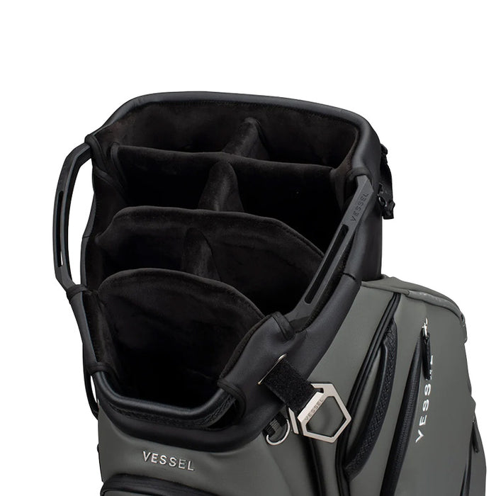 Vessel Lux Pro II Golf Cart Bag - Pebble Grey Divider View 