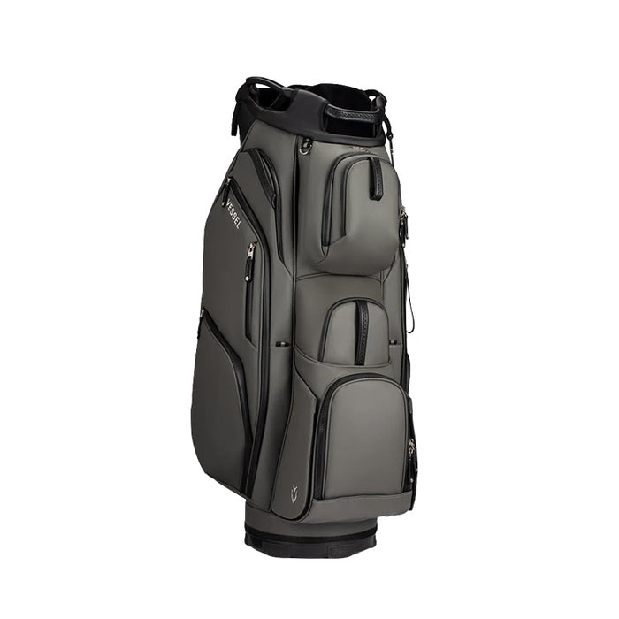 Vessel Lux Pro II Golf Cart Bag - Pebble Grey Side View 