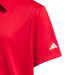 adidas Junior Performance Golf Polo -Red Logo View