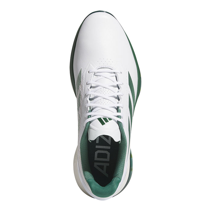 adidas Adizero ZG Spikeless Golf Shoes - White/Green