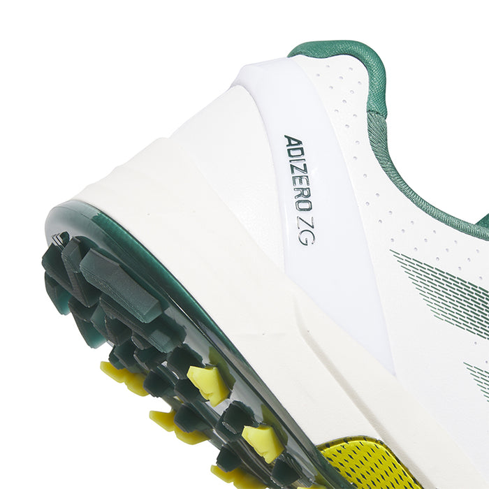 adidas Adizero ZG Spikeless Golf Shoes - White/Green