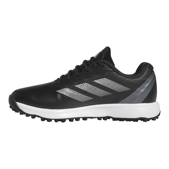 adidas Adizero ZG Spikeless Junior Golf Shoes - Core Black/Silver Metallic/Iron Metallic