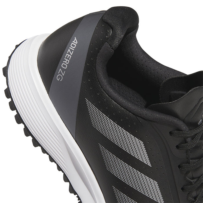adidas Adizero ZG Spikeless Junior Golf Shoes - Core Black/Silver Metallic/Iron Metallic