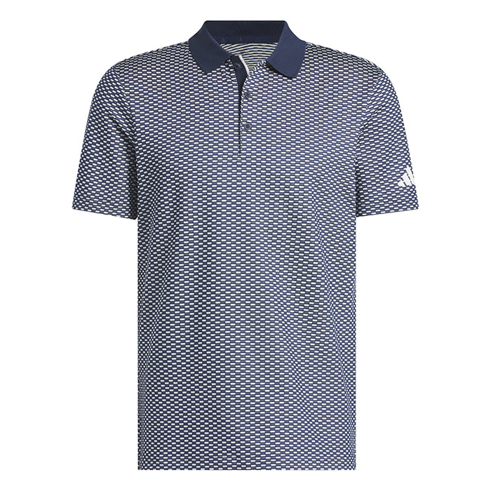 adidas Beyond Textured Golf Polo Shirt - Navy