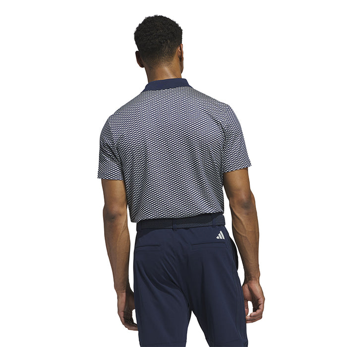 adidas Beyond Textured Golf Polo Shirt - Navy