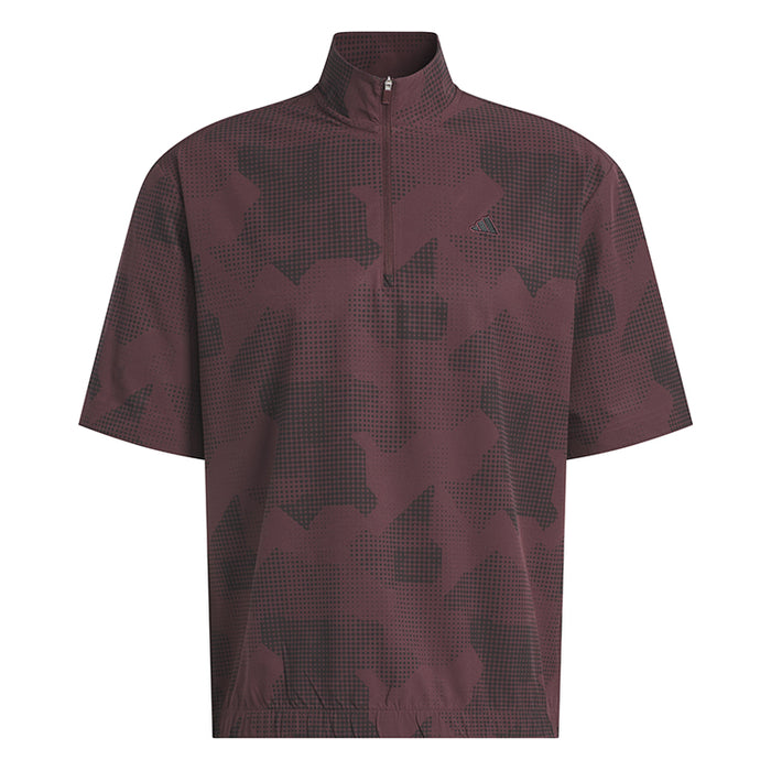 adidas Go-To DWR Short Sleeve Half-Zip Golf Pullover - Aurora