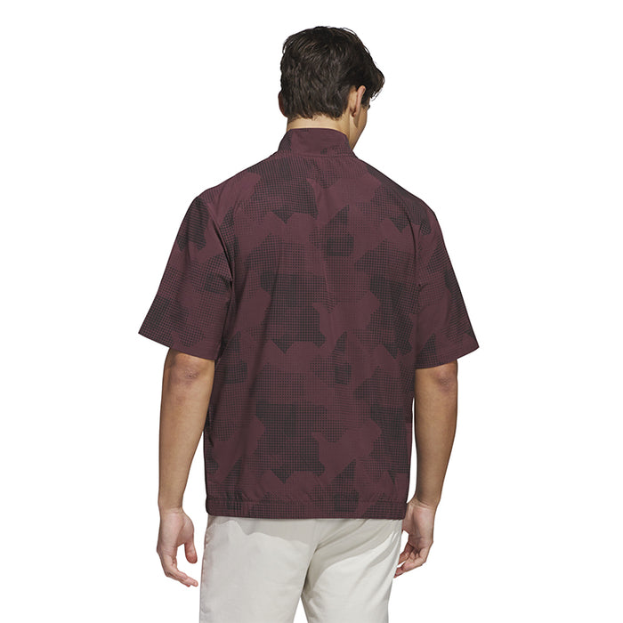 adidas Go-To DWR Short Sleeve Half-Zip Golf Pullover - Aurora