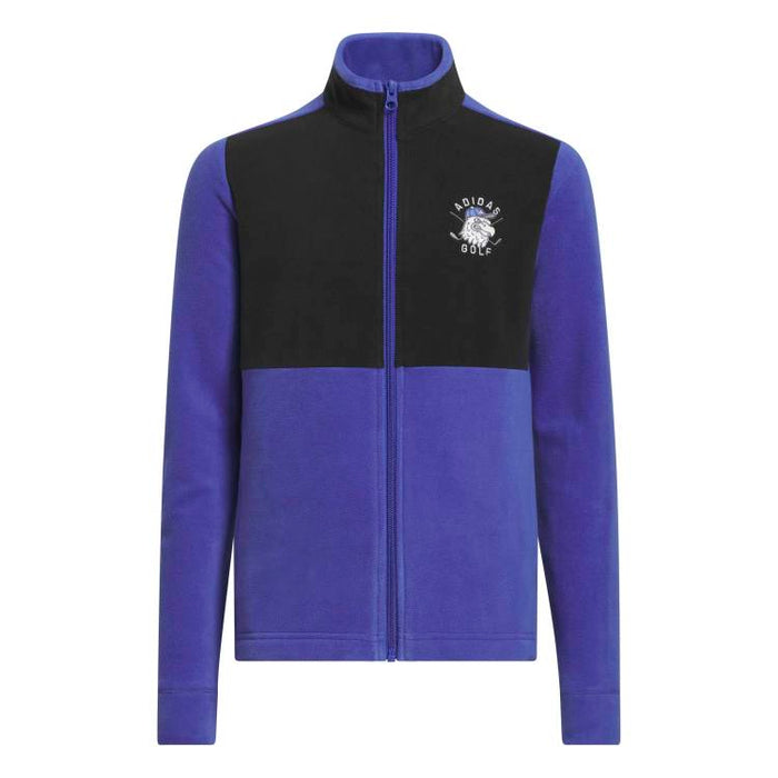 adidas Junior Fleece Golf Jacket - Dual Indigo 