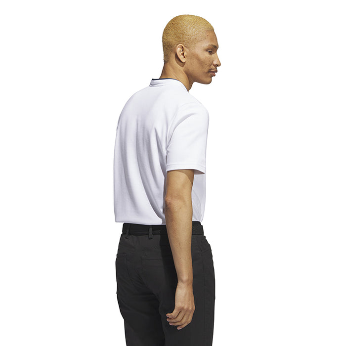 adidas Go-To Henley Golf Polo Shirt - White