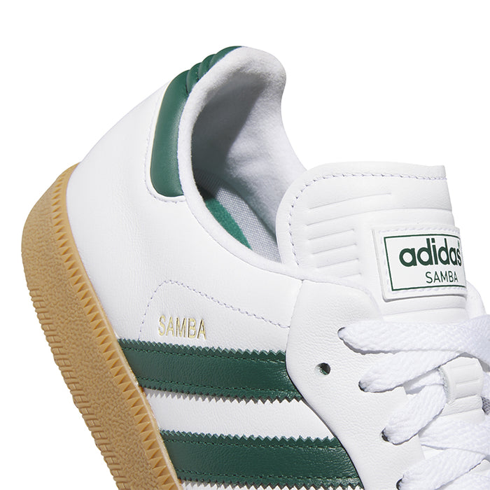 adidas Samba Golf Shoes - White/Green/Gum