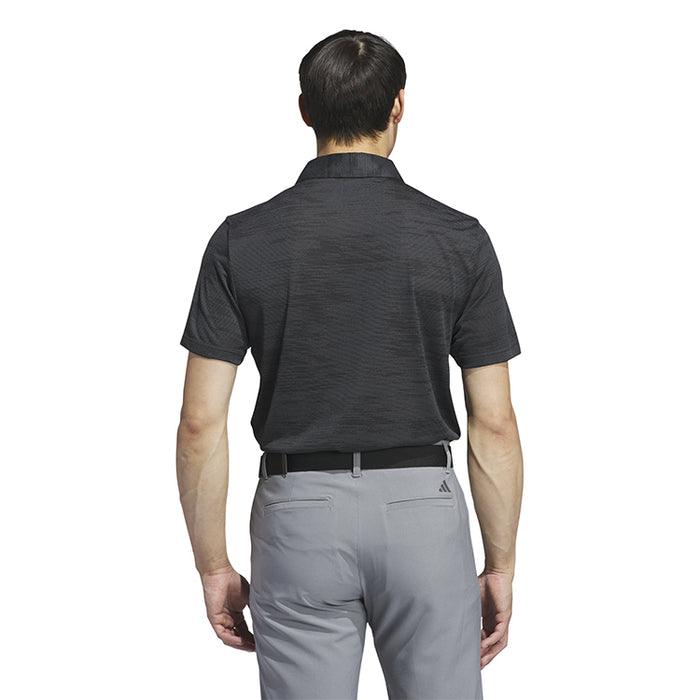 adidas Ultimate365 Textured Golf Polo Shirt - Black