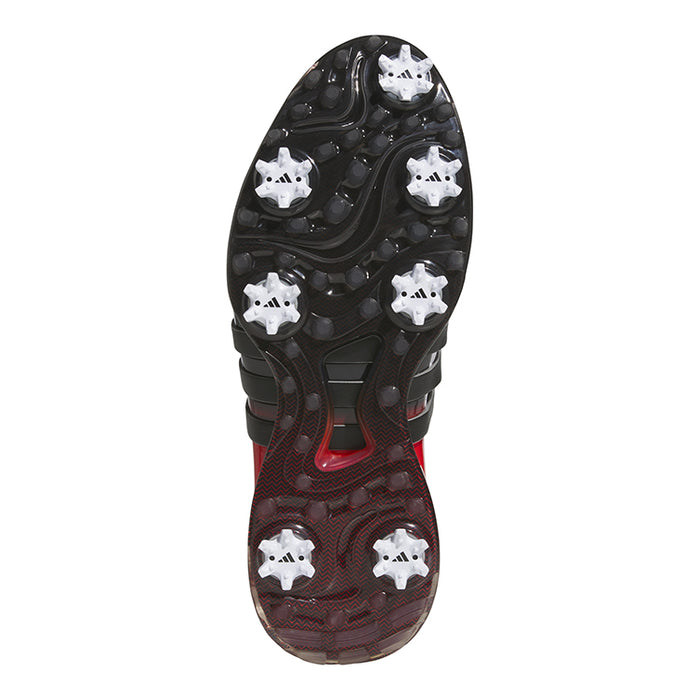 adidas Tour 360 25 Golf Shoes - White/Black/Red