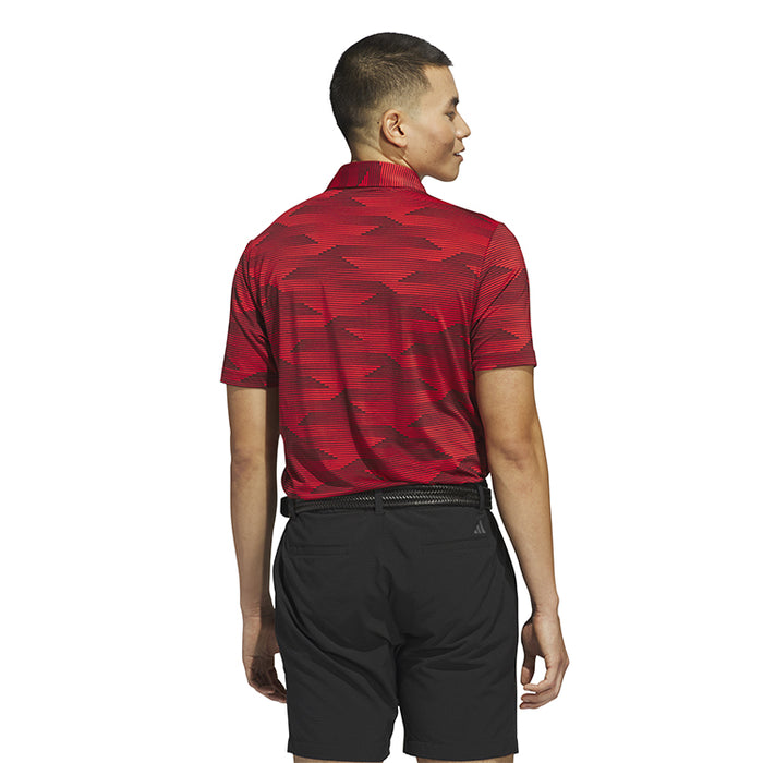 adidas Ultimate365 Speed Stripe Golf Polo Shirt - Aurora
