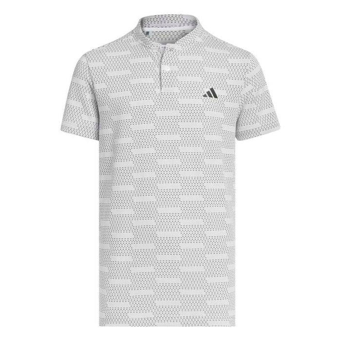 adidas Junior Jacquard Golf Polo - White 