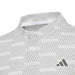 adidas Junior Jacquard Golf Polo - White Collar View