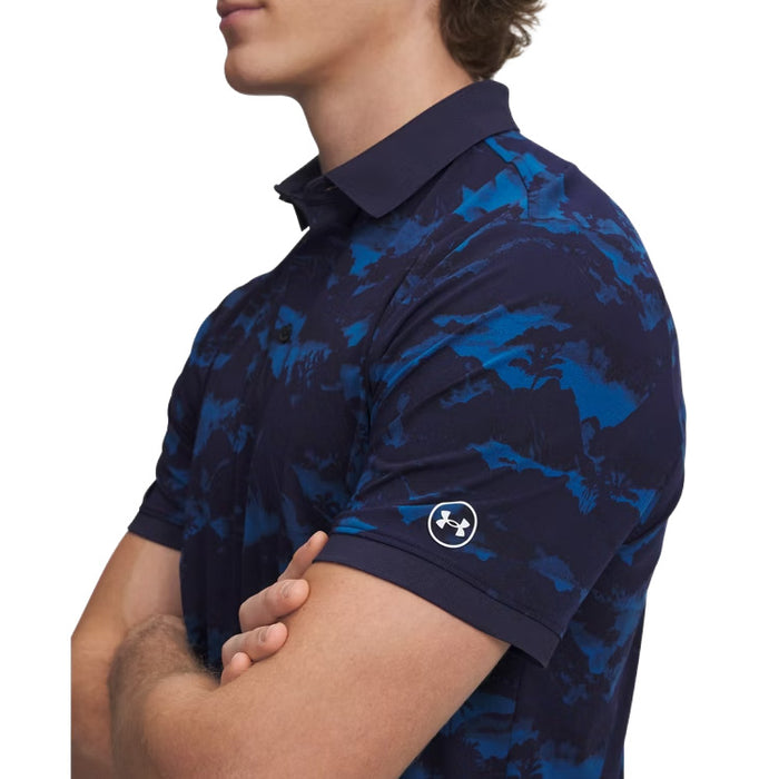 Under Armour ArmourDry Print Rib Golf Polo