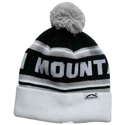 Sun Mountain Thermal Double Knit Golf Beanie – Black/White/Grey