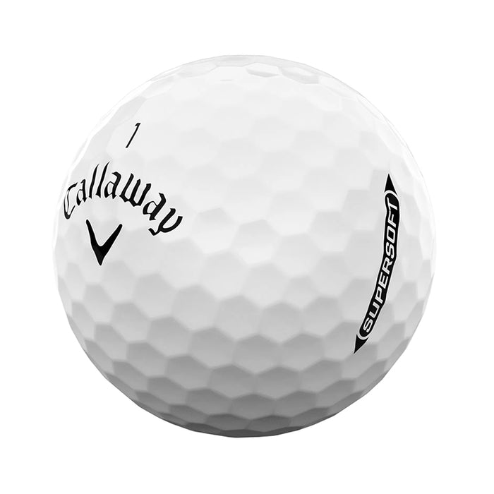 Callaway Supersoft golf ball on a white background