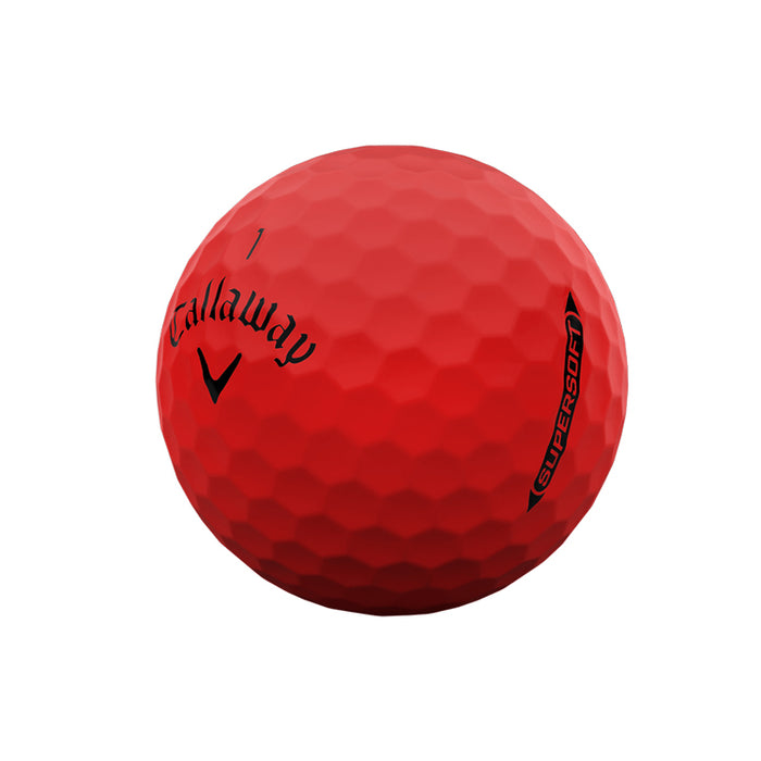 Callaway Supersoft Golf Balls - Matte Red