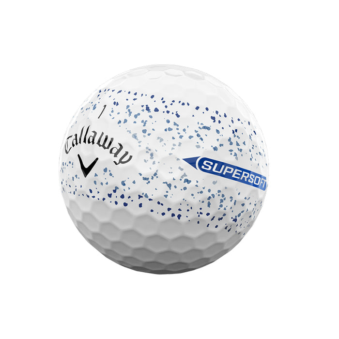 Callaway Supersoft 360 Splatter Golf Balls - Blue