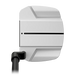 A close-up studio shot of a PING ally blue head with a black center line and a black shaft, shown against a plain white background.