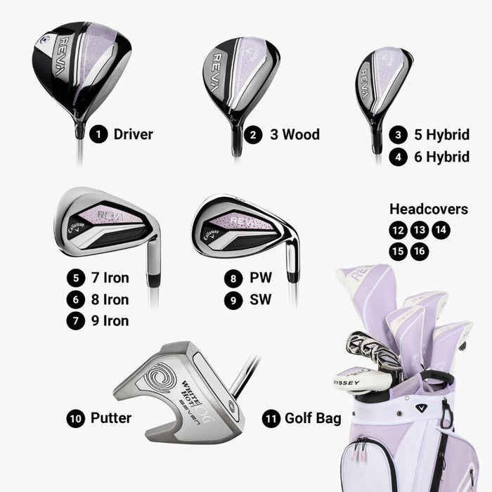 Callaway REVA 11-Piece Ladies Golf Package Set