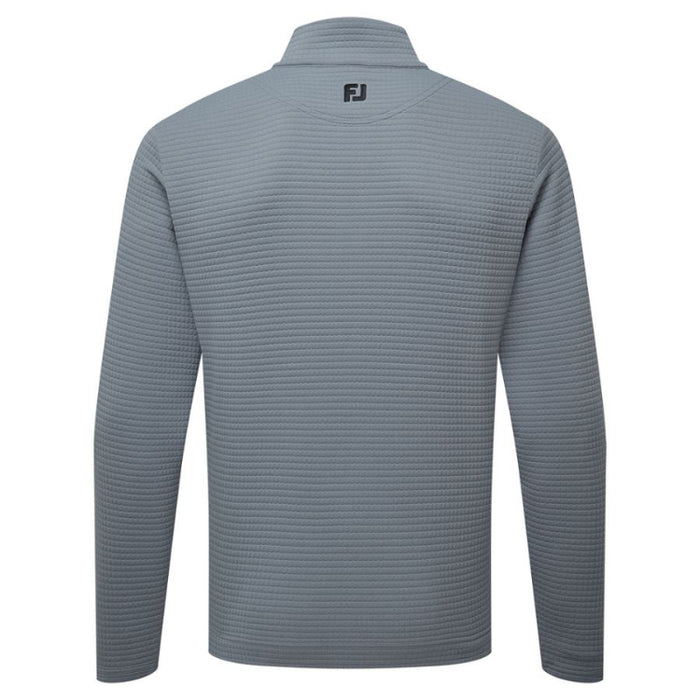 FootJoy Quilt Texture Chill-Out Golf Pullover - Flint