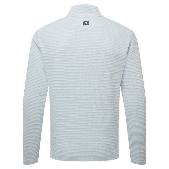 FootJoy Quilt Texture Chill-Out Golf Pullover - Sky