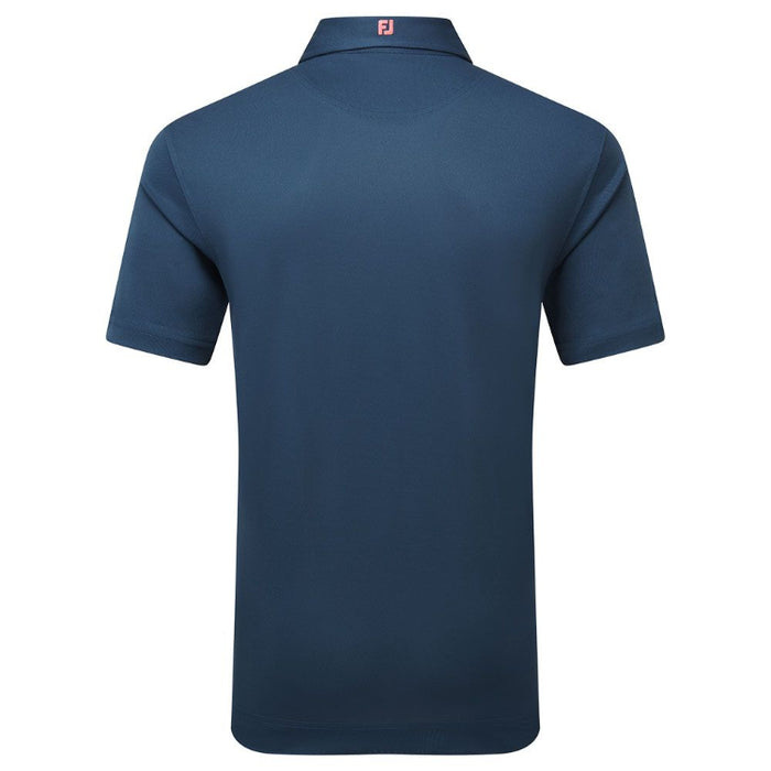 FootJoy Stretch Pique Solid Golf Polo Shirt - Navy