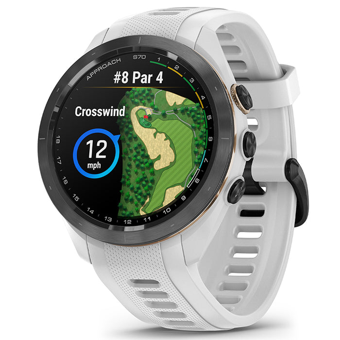 Garmin Approach S70 GPS Golf Watch - White - 42mm
