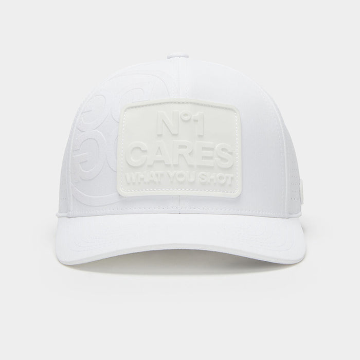 G/FORE NO1 Cares Perforated Tech Golf Cap - Snow