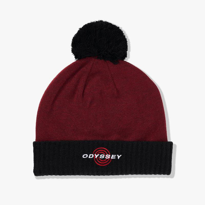 Callaway TA Pom Golf Beanie - Wine/Black