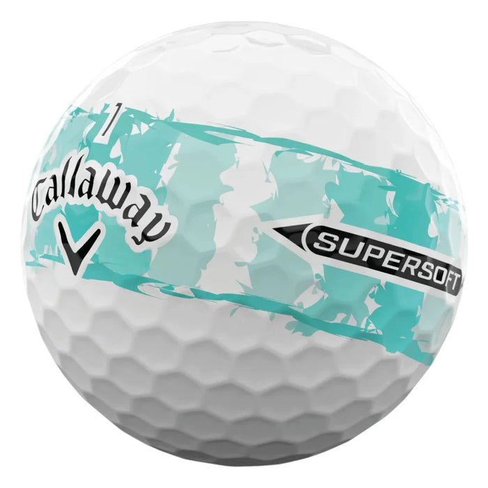 Callaway Super Soft Blue Stripe Golf Balls